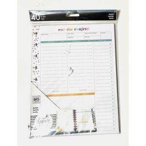Happy Planner Girl Paper Classic Party Planner 40 Sheets Confetti Hostess